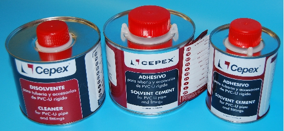 Puhdistusaine pvc liimaliitoksille 500 ml, cepex