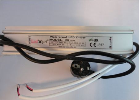 Muuntaja 230 V - 12 V, 100 W LED